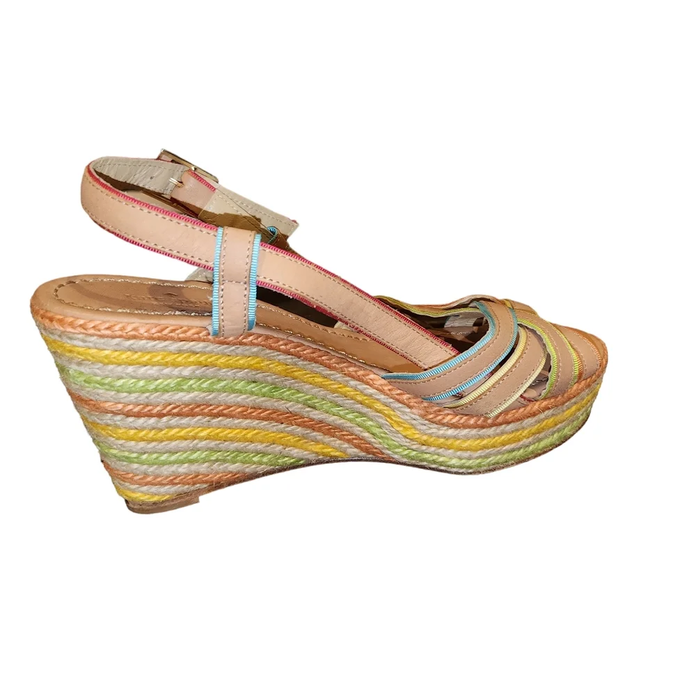 Kate spade espadrille platform colorful shoes made in Spain. - Picture 16 of 16